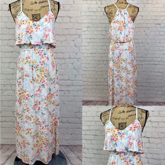 Lauren Conrad Floral Ruffled Maxi - Picture 1 of 1